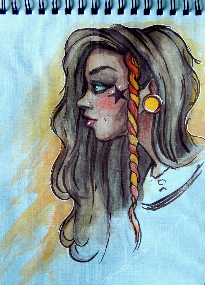 Девушка со звездой