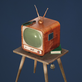 Old stylized TV