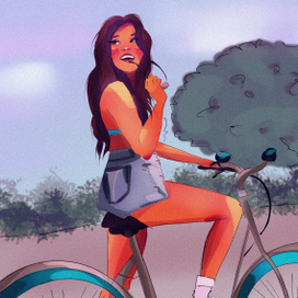 Коммерческая иллюстрация персонаж 