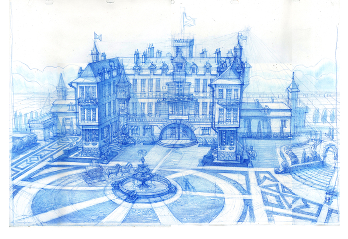 Разработка локации для мультфильма.