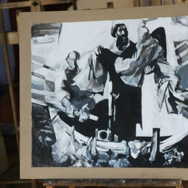 темпера, картон, копия