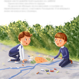 Иллюстрация для рассказа в детский журнал «Югоша»