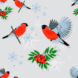 Снегири, паттерн