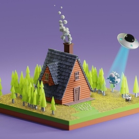 Похищение коровы | Учебный курс Kaino | Blender