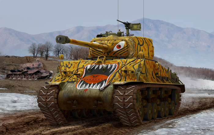 M4A3 76W HVSS Sherman (box art for RFM)