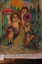 семья ёжиков