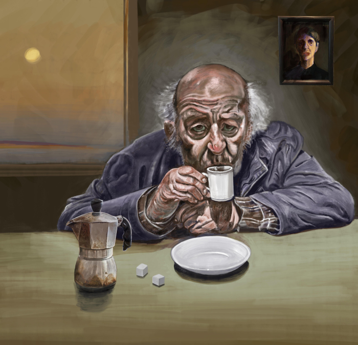 The cup of cofee