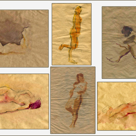 наброски обнаженки