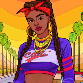 Девушки афроамериканские