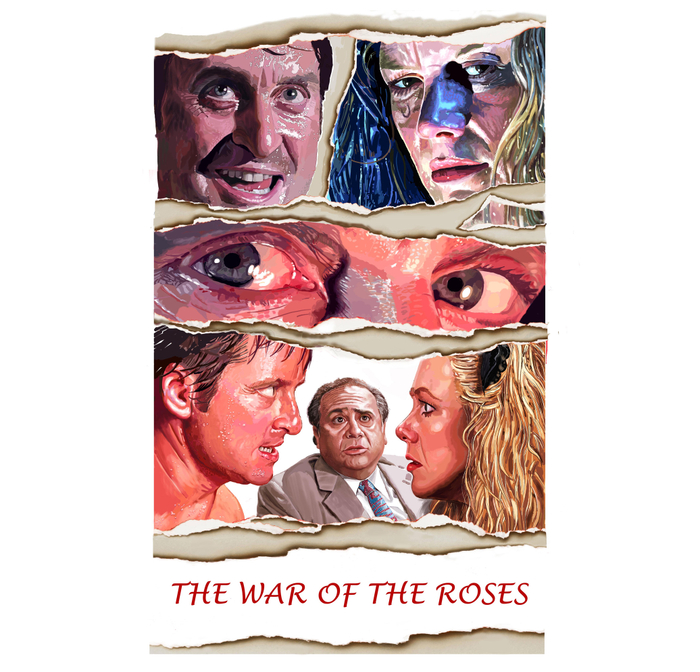 "The war of the Roses" movie poster