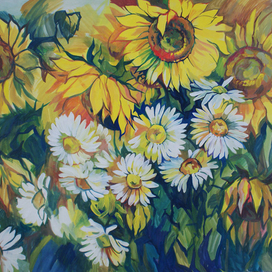 Подсолнухи