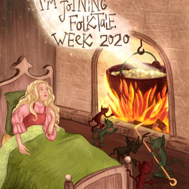 Обложка к марафону Folktaleweek 2020