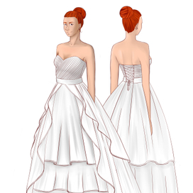 Коллекция свадебных эскизов