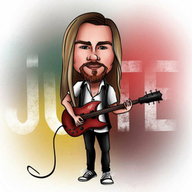 шарж. музыкант