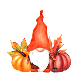 Гном с тыквами