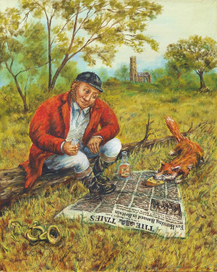 Охотник, лисица и лошадка