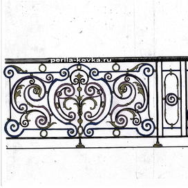 Ограждение балкона в стиле барокко