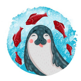 Зимние наклейки