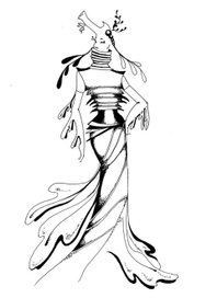 Морской конек - платье