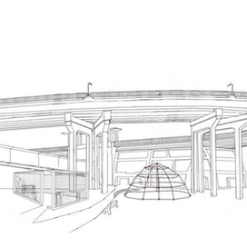 Путепровод в городе Б.