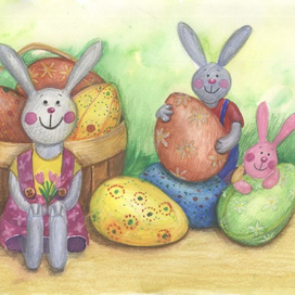 пасхальные зайцы