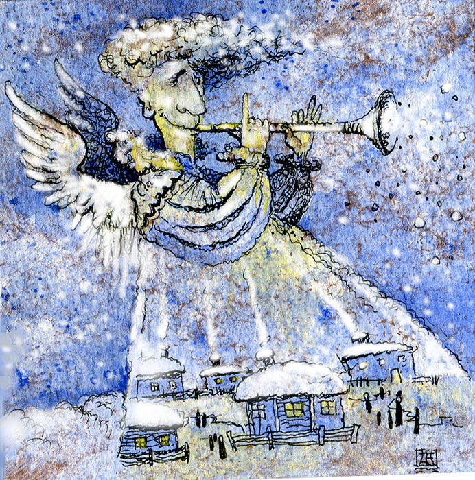 Рождественская открытка