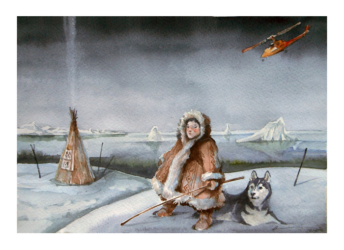 "-50°С"_ В марте прилетел вертолет...