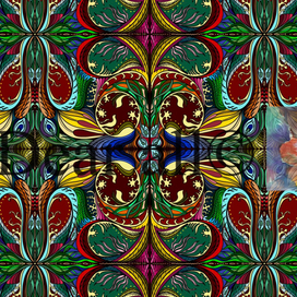 Узор «Калейдоскоп» 🔭— принт для ткани, обоев
