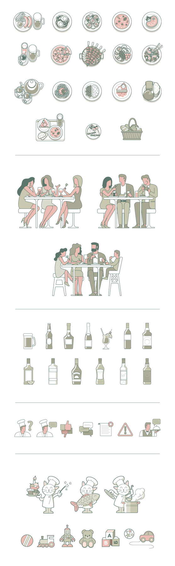 Иконки и иллюстрации для меню