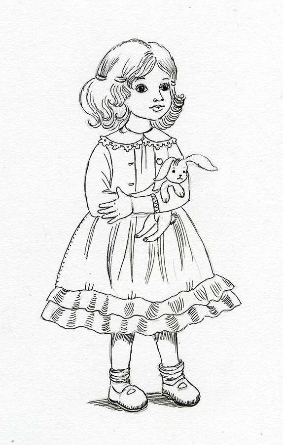 Девочка с зайчиком