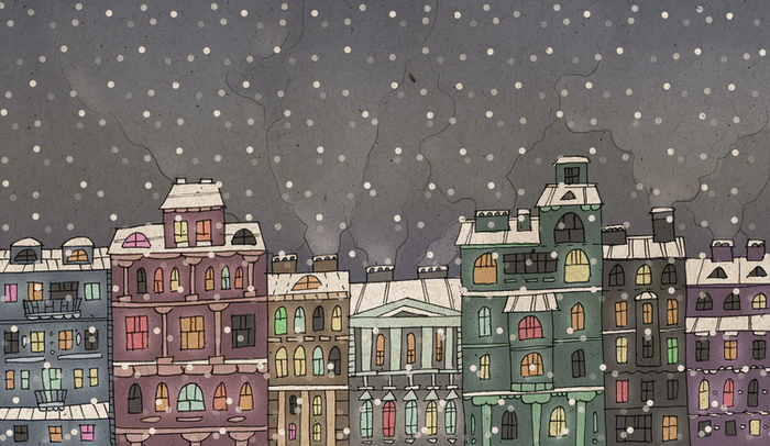 зима в городе