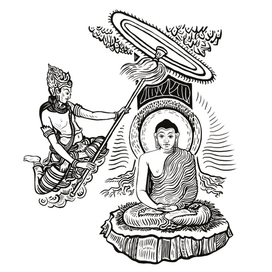 Иллюстрация для книги про Будду