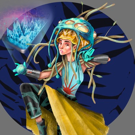 Девушка медуза