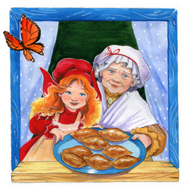 Красная шапочка с бабушкой