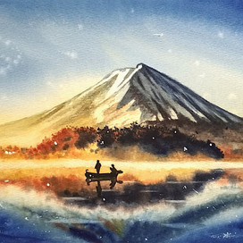 Утро у подножия Фудзи