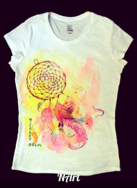 Рисунки ручной работы на ткани на заказ