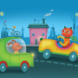 Детские карточки для издательства "Робинс"