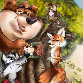 Иллюстрация к книге Анны Илюшиной "Бурундучья поэма"