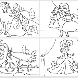 Раскраски для самых маленьких. для девочек 