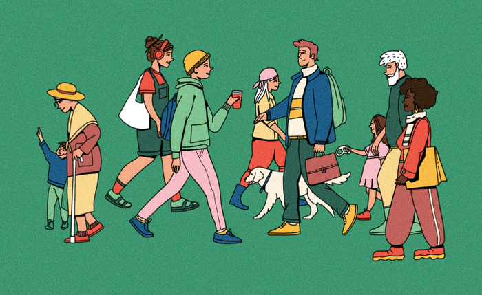 Люди иллюстрация для журнала