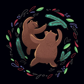 Бурые медведи 