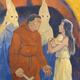 Р. Хаггард "Дочь Монтесумы" (илл. 4 Изабелла и монахи)