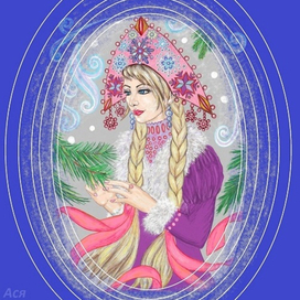 Девушка в кокошнике