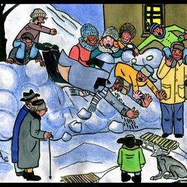 Волоколамск. Взятие снежного городка