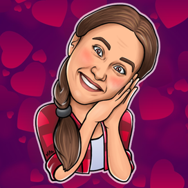 Портретный стикерпак для телеграма