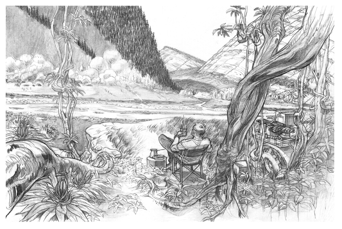 Иллюстрация для фантастического романа.