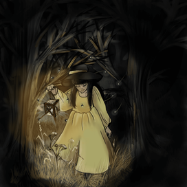 Ведьмочка в лесу 