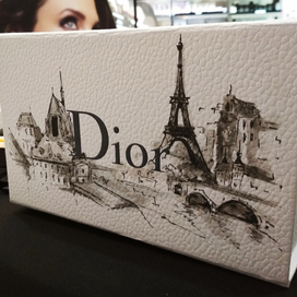 роспись коробок Dior