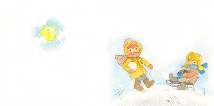 Книжка-картинка Зима (на Севере, Времена года)