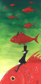 Красные рыбы